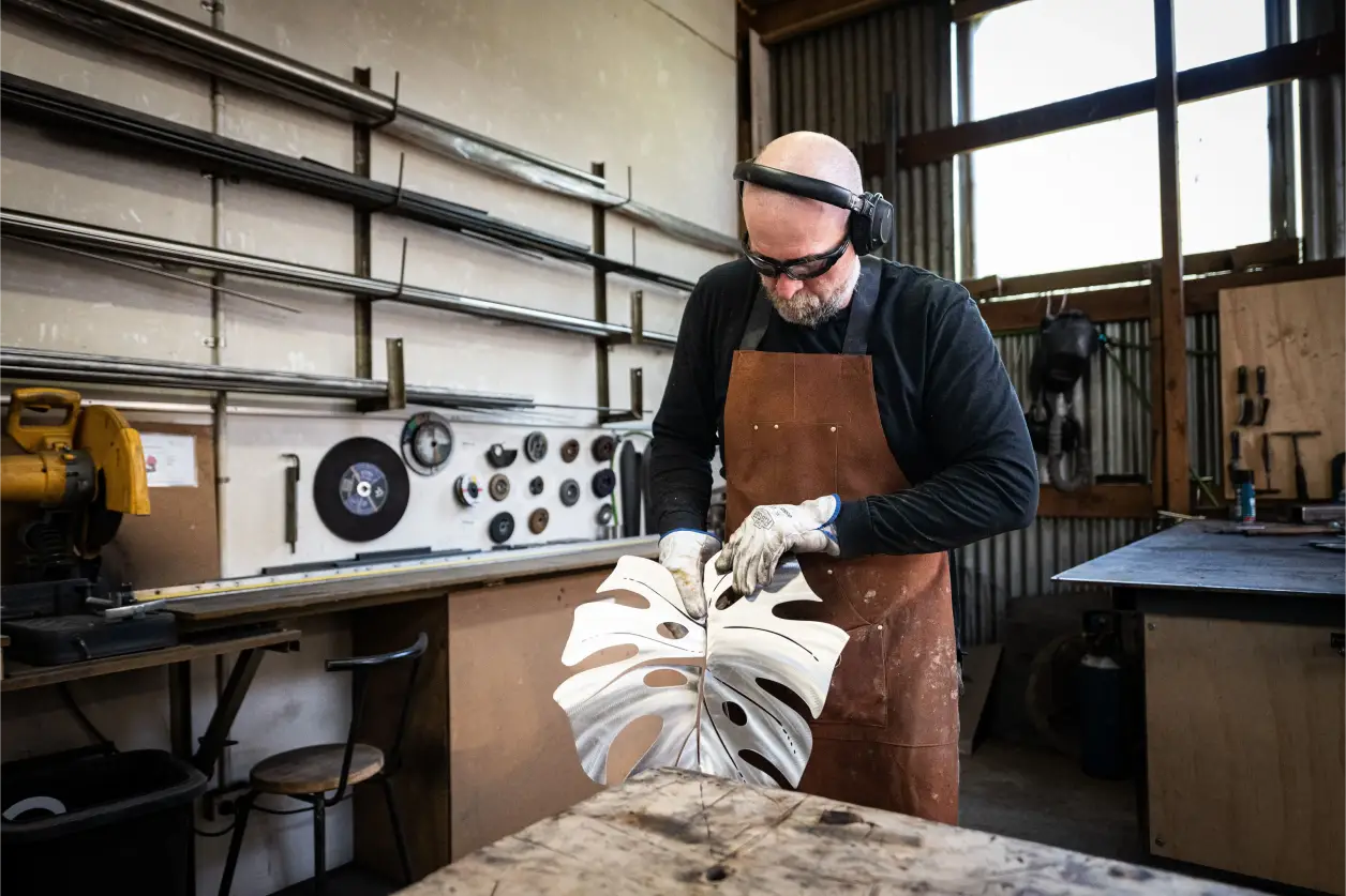 Inside the Coco Sculptures studio, Nelson NZ